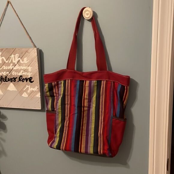 UnionBay Handbag Multicolor Canvas
Striped Boho Bag - Picture 6 of 10